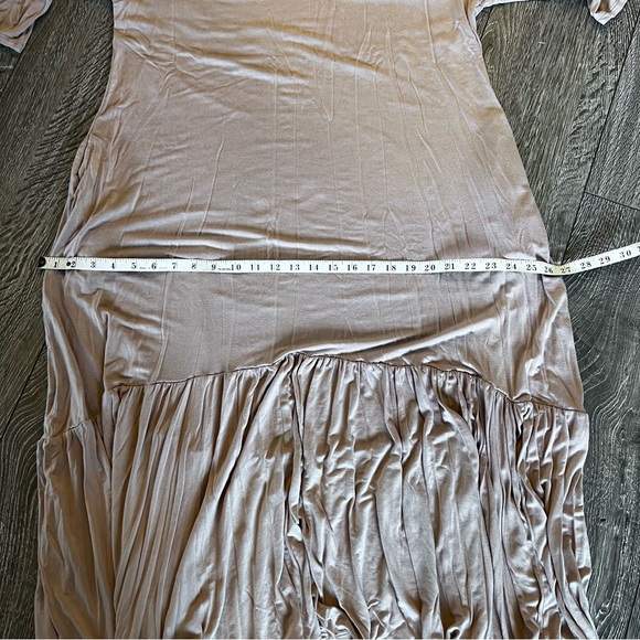 ANNABELLE Super Soft Maxi Dress | Plus Size 3X | 3/4 Sleeves, Pockets, Hi-Lo Hem - Picture 8 of 11